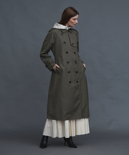 N.O.R.C by the line（ノークバイザライン）の「ロングトレンチコート（トレンチコート・レディース・キャメル/カーキ・M/S/L）」の17枚目の写真