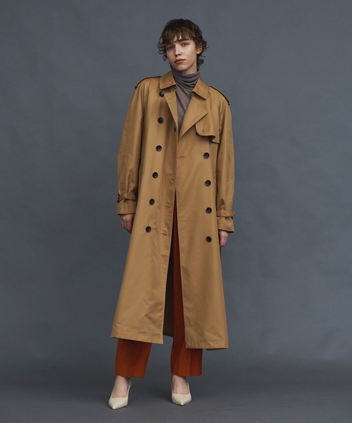 N.O.R.C by the line（ノークバイザライン）の「ロングトレンチコート（トレンチコート・レディース・キャメル/カーキ・M/S/L）」の7枚目の写真