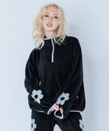 Candy Stripper | FLOWER FLEECE アノラック(その他トップス)