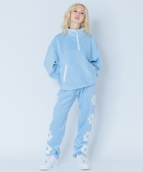 Candy Stripper（キャンディストリッパー）の「FLOWER FLEECE アノラック（その他トップス・レディース・ライトブルー/ブラック/ヘザーグレー・2）」の15枚目の写真