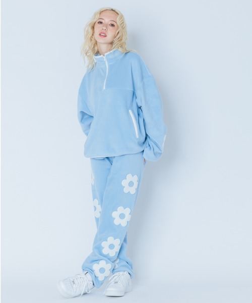 Candy Stripper（キャンディストリッパー）の「FLOWER FLEECE アノラック（その他トップス・レディース・ライトブルー/ブラック/ヘザーグレー・2）」の18枚目の写真