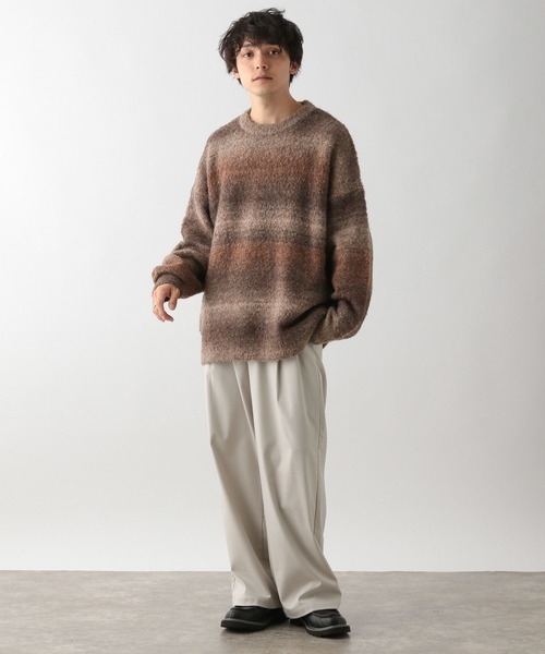 RAGEBLUE(レイジブルー)の「グラデーションニットクルーネック(ニット/セーター・メンズ・ブラウン系その他/ブルー系その他/ブラック系その他・MEDIUM/LARGE)」の10枚目の写真