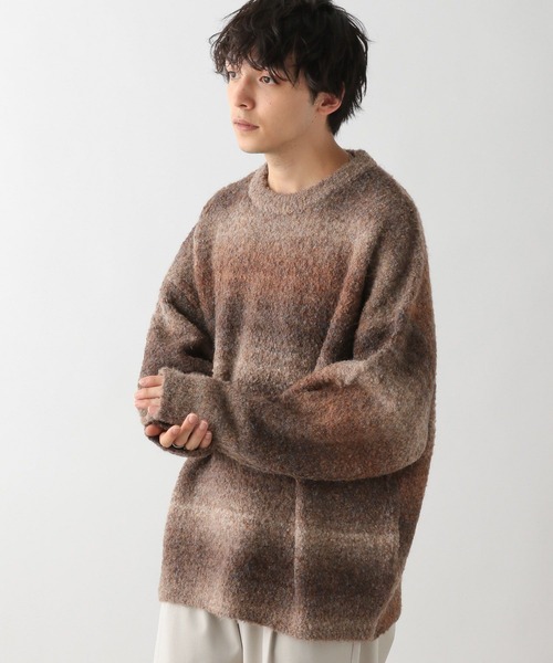 RAGEBLUE(レイジブルー)の「グラデーションニットクルーネック(ニット/セーター・メンズ・ブラウン系その他/ブルー系その他/ブラック系その他・MEDIUM/LARGE)」の12枚目の写真