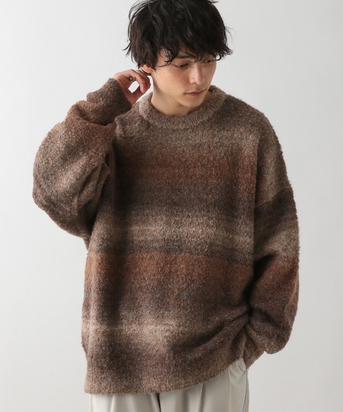 RAGEBLUE(レイジブルー)の「グラデーションニットクルーネック(ニット/セーター・メンズ・ブラウン系その他/ブルー系その他/ブラック系その他・MEDIUM/LARGE)」の13枚目の写真