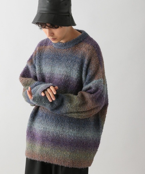 RAGEBLUE(レイジブルー)の「グラデーションニットクルーネック(ニット/セーター・メンズ・ブラウン系その他/ブルー系その他/ブラック系その他・MEDIUM/LARGE)」の19枚目の写真