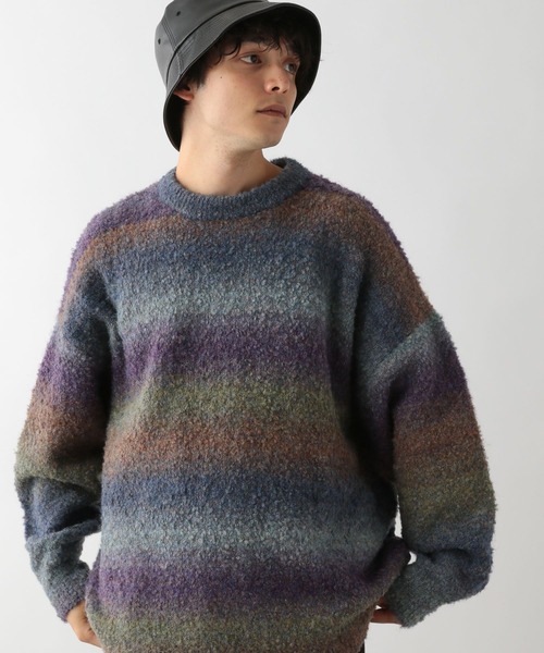 RAGEBLUE(レイジブルー)の「グラデーションニットクルーネック(ニット/セーター・メンズ・ブラウン系その他/ブルー系その他/ブラック系その他・MEDIUM/LARGE)」の20枚目の写真