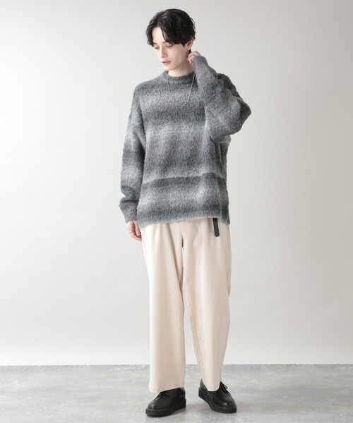 RAGEBLUE(レイジブルー)の「グラデーションニットクルーネック(ニット/セーター・メンズ・ブラウン系その他/ブルー系その他/ブラック系その他・MEDIUM/LARGE)」の4枚目の写真