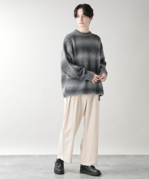 RAGEBLUE(レイジブルー)の「グラデーションニットクルーネック(ニット/セーター・メンズ・ブラウン系その他/ブルー系その他/ブラック系その他・MEDIUM/LARGE)」の5枚目の写真