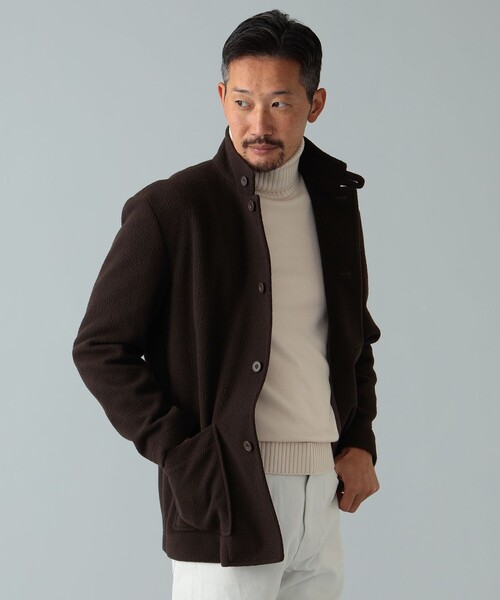 BRILLA per il gusto（ブリッラペルイルグースト）の「Brilla per il gusto / フリース カバーオール ジャケット（カバーオール・メンズ・ブラック/ブラウン・XS/S/M）」の2枚目の写真