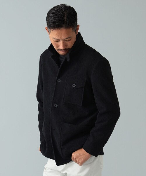 BRILLA per il gusto（ブリッラペルイルグースト）の「Brilla per il gusto / フリース カバーオール ジャケット（カバーオール・メンズ・ブラック/ブラウン・XS/S/M）」の3枚目の写真