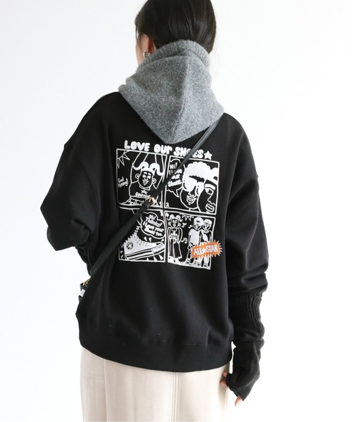 CONVERSE(コンバース)の「【CONVERSE☆ALLSTAR】ポップグラフィックスウェット(スウェット・レディース・ブルー/ホワイト/ホワイト系1/ホワイト系2/ブラック系1/ブラック系2・M)」の5枚目の写真