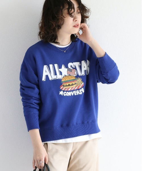 CONVERSE(コンバース)の「【CONVERSE☆ALLSTAR】ポップグラフィックスウェット(スウェット・レディース・ブルー/ホワイト/ホワイト系1/ホワイト系2/ブラック系1/ブラック系2・M)」の17枚目の写真