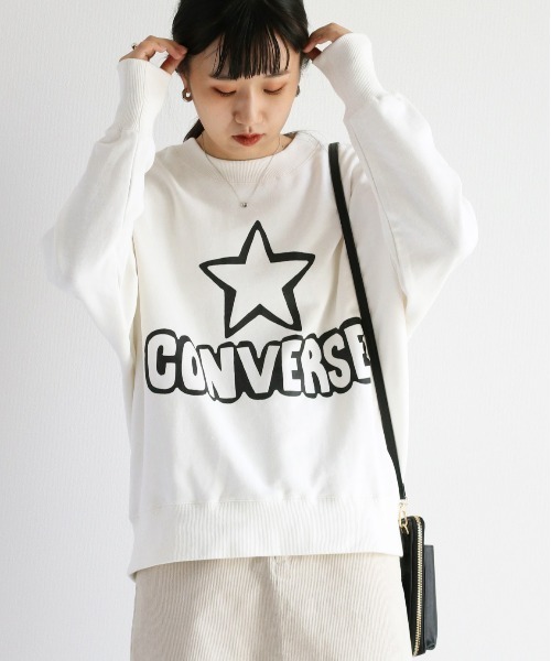 CONVERSE(コンバース)の「【CONVERSE☆ALLSTAR】ポップグラフィックスウェット(スウェット・レディース・ブルー/ホワイト/ホワイト系1/ホワイト系2/ブラック系1/ブラック系2・M)」の8枚目の写真