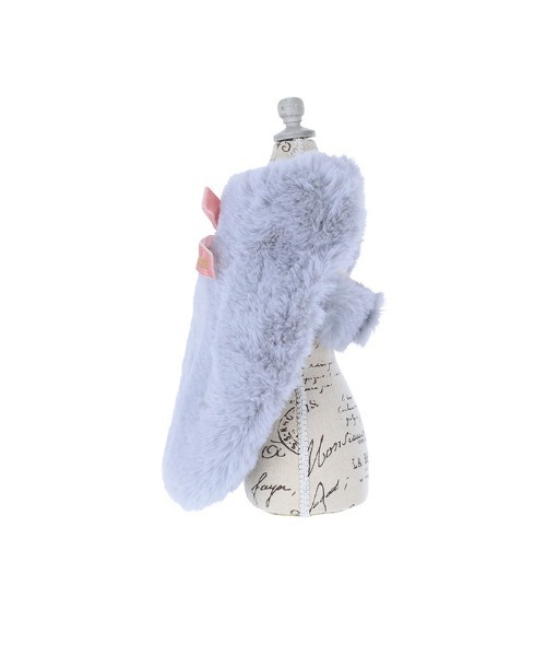 One Octave(ワンオクターヴ)の「One Octave/リボン付ケープコート(ペットウェア・レディース・レッド/グレー・2XS/XS/S/M/L/2L/2M)」の5枚目の写真