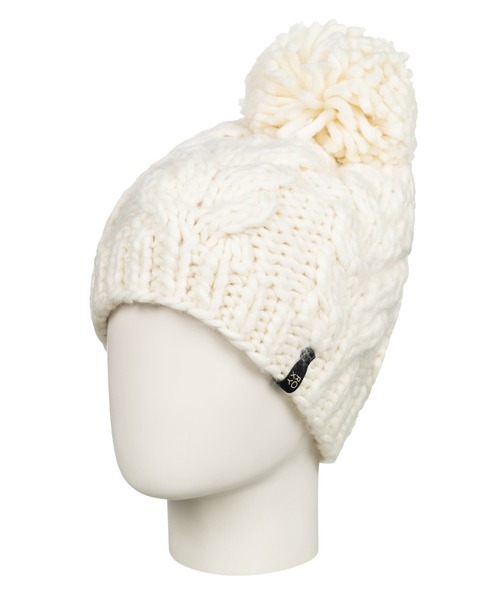 ROXY(ロキシー)の「WINTER BEANIE/ロキシーニットキャップ・ビーニー(ニットキャップ/ビーニー・レディース・ホワイト/ブラック/パープル・FREE)」の4枚目の写真