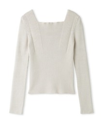 FRAY I.D | スクエアデコルテリブニット(ニット/セーター)