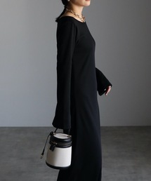 ap retro | フレアスリーブリブワンピース(ワンピース)