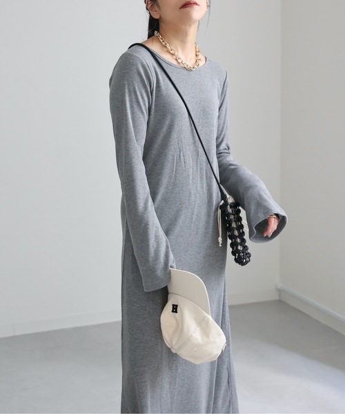 ap retro(アプレトロ)の「フレアスリーブリブワンピース(ワンピース・レディース・ブラック/杢グレー/ブラウン・FREE)」の20枚目の写真