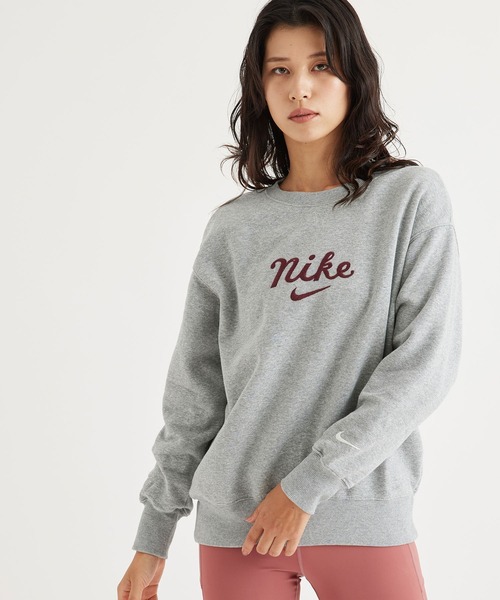 NIKE（ナイキ）の「【NIKE】ナイキ スポーツウェア オーバーサイズド クルーネック スウェットシャツ ウィメンズ（スウェット・レディース・グリーン系その他/ブラック/グレー・L/M/S）」の8枚目の写真