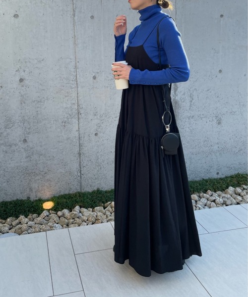 y/m by misato（イムバイミサト）の「袖ボタンハイネックニットトップス（ニット/セーター・レディース・ブラック系その他2/ブラック/ブルー/ピンク/アイボリー・FREE）」の8枚目の写真