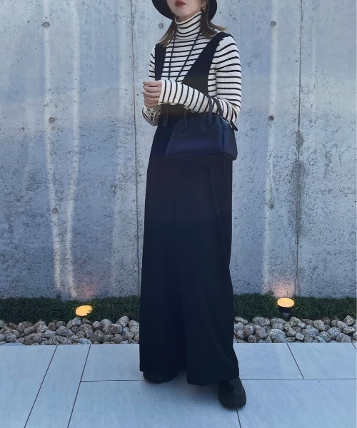 y/m by misato（イムバイミサト）の「袖ボタンハイネックニットトップス（ニット/セーター・レディース・ブラック系その他2/ブラック/ブルー/ピンク/アイボリー・FREE）」の22枚目の写真