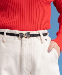 Dot＆Stripes CHILD WOMAN | リボンバックル ピンドットゴムベルト(ベルト)