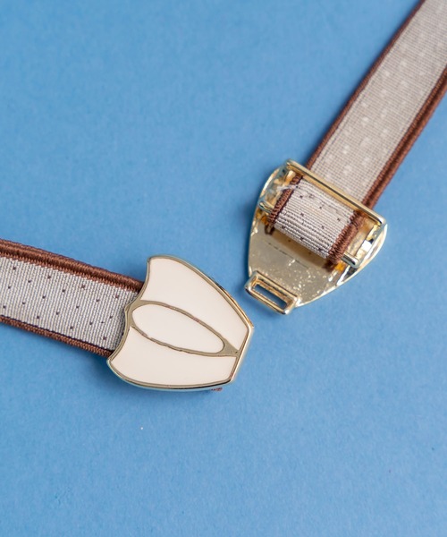 Dot&Stripes CHILD WOMAN(ドットアンドストライプス チャイルドウーマン)の「リボンバックル ピンドットゴムベルト(ベルト・レディース・アイボリー/ブラウン/ブラック/ダークブラウン・FREE)」の16枚目の写真