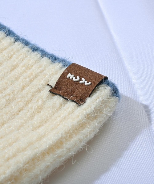 Felt-Maglietta（フェルトマリエッタ）の「バイカラーリブアームウォーマー（アームカバー・レディース・ブルー/グレー/ネイビー/グリーン/ホワイト/キャメル/ブラック・FREE）」の17枚目の写真