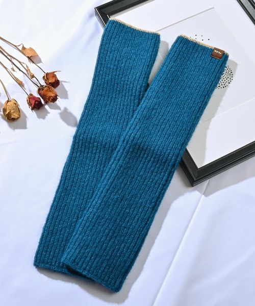 Felt-Maglietta（フェルトマリエッタ）の「バイカラーリブアームウォーマー（アームカバー・レディース・ブルー/グレー/ネイビー/グリーン/ホワイト/キャメル/ブラック・FREE）」の11枚目の写真