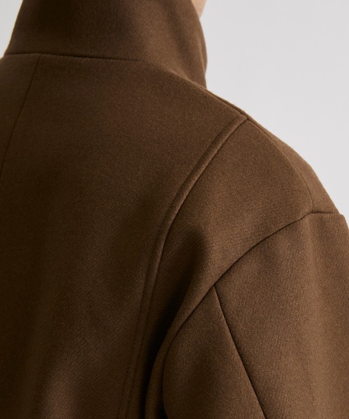 UNITED TOKYO(ユナイテッドトウキョウ)の「スーパー110Sダブルメルトンスタンドブルゾン(ブルゾン・メンズ・グレイッシュベージュ/ネイビー・1/2)」の15枚目の写真