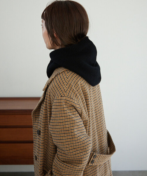 SLOBE IENA(スローブイエナ)の「ファインニットバラクラバ(ニットキャップ/ビーニー・レディース・チャコールグレー/ブラック/ホワイト・FREE)」の7枚目の写真