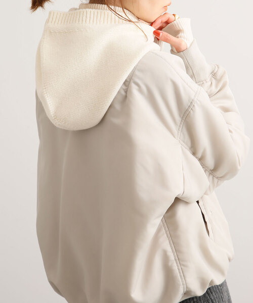 SLOBE IENA(スローブイエナ)の「ファインニットバラクラバ(ニットキャップ/ビーニー・レディース・チャコールグレー/ブラック/ホワイト・FREE)」の18枚目の写真