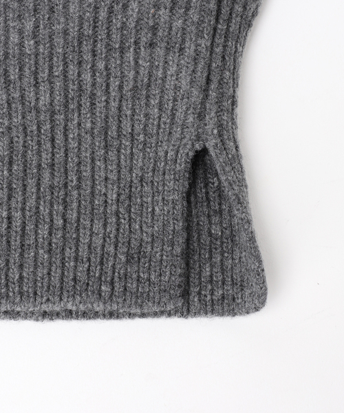 SLOBE IENA(スローブイエナ)の「ファインニットバラクラバ(ニットキャップ/ビーニー・レディース・チャコールグレー/ブラック/ホワイト・FREE)」の21枚目の写真