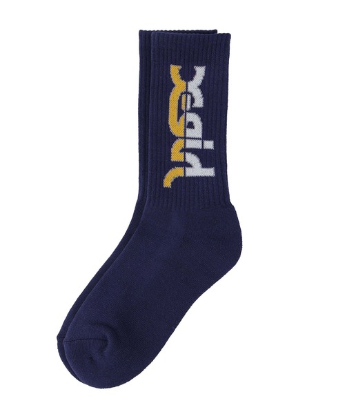 X-girl（エックスガール）の「ATHLETIC LOGO RIB SOCKS（ソックス/靴下・レディース・ブラック/ホワイト/ネイビー・ONE SIZE）」の13枚目の写真