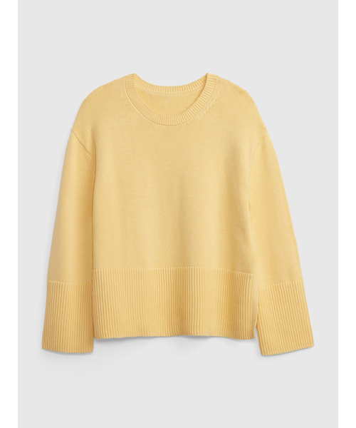 GAP（ギャップ）の「スプリットヘム クルーネック セーター（ニット/セーター・レディース・マルチ/ブルー/イエロー/オレンジ・S/M/XXS/XS/L/XL）」の7枚目の写真