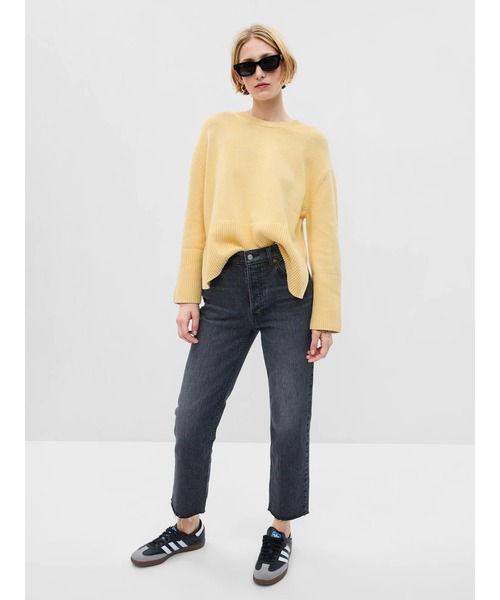 GAP（ギャップ）の「スプリットヘム クルーネック セーター（ニット/セーター・レディース・マルチ/ブルー/イエロー/オレンジ・S/M/XXS/XS/L/XL）」の8枚目の写真