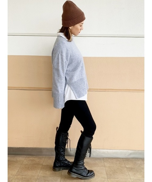 GAP（ギャップ）の「スプリットヘム クルーネック セーター（ニット/セーター・レディース・マルチ/ブルー/イエロー/オレンジ・S/M/XXS/XS/L/XL）」の22枚目の写真