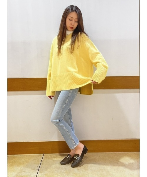 GAP（ギャップ）の「スプリットヘム クルーネック セーター（ニット/セーター・レディース・マルチ/ブルー/イエロー/オレンジ・S/M/XXS/XS/L/XL）」の17枚目の写真