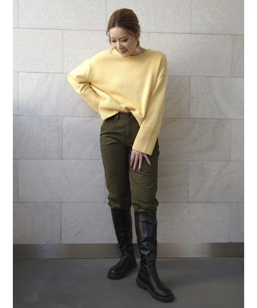 GAP（ギャップ）の「スプリットヘム クルーネック セーター（ニット/セーター・レディース・マルチ/ブルー/イエロー/オレンジ・S/M/XXS/XS/L/XL）」の14枚目の写真