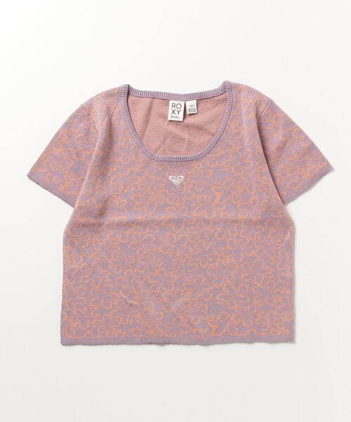 ROXY(ロキシー)の「ROXY/ロキシー ショート丈/無地/総柄/ワンポイントロゴTシャツ RDK231086(Tシャツ/カットソー・レディース・ピンク系その他/ブルー系その他/ブラック×ブラック・L/M)」の5枚目の写真
