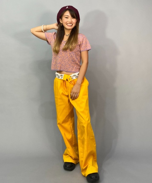 ROXY(ロキシー)の「ROXY/ロキシー ショート丈/無地/総柄/ワンポイントロゴTシャツ RDK231086(Tシャツ/カットソー・レディース・ピンク系その他/ブルー系その他/ブラック×ブラック・L/M)」の9枚目の写真