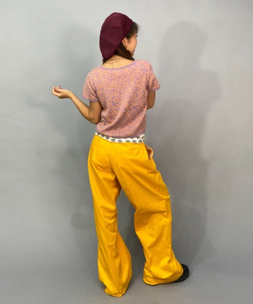 ROXY(ロキシー)の「ROXY/ロキシー ショート丈/無地/総柄/ワンポイントロゴTシャツ RDK231086(Tシャツ/カットソー・レディース・ピンク系その他/ブルー系その他/ブラック×ブラック・L/M)」の8枚目の写真
