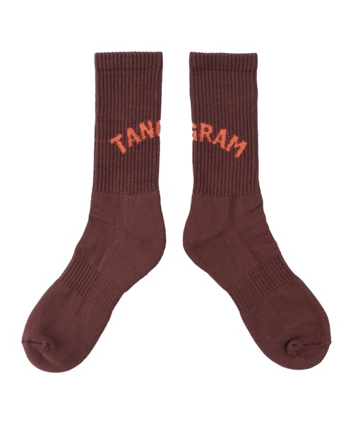 TANGRAM(タングラム)の「ARCH LOGO SOX -CREW-(ソックス/靴下・メンズ・ブラウン/ホワイト/グリーン/ブラック/ベージュ・FREE)」の4枚目の写真