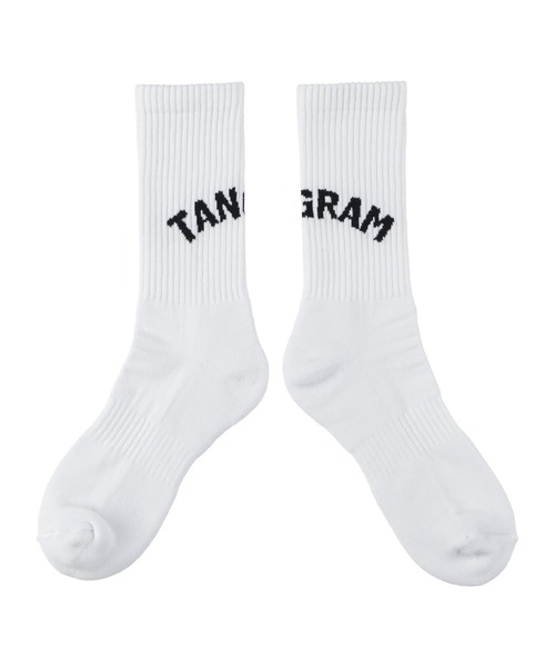 TANGRAM(タングラム)の「ARCH LOGO SOX -CREW-(ソックス/靴下・メンズ・ブラウン/ホワイト/グリーン/ブラック/ベージュ・FREE)」の2枚目の写真