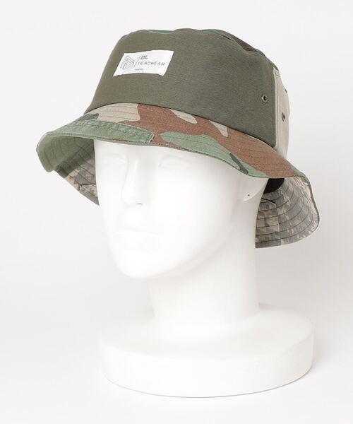 DL HEADWEAR（ディーエルヘッドウェア）の「DL Headwear Desire Bucket Hat  Veteran Collection  / ディーエル ヘッドウェア デザイア バケットハット  ベテラン コレクション （ハット・メンズ・カモフラージュ・ONE SIZE）」の2枚目の写真