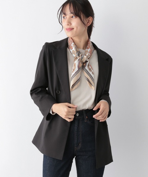 GLOBAL WORK(グローバルワーク)の「機能付きSET UPWジャケット/MATINEE LINE/173697(テーラードジャケット・レディース・ブラック/グレイッシュベージュ/モカ・MEDIUM/SMALL/LARGE)」の9枚目の写真