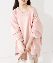 【2023SS】胸刺繍ダンボールオフショルチュニック