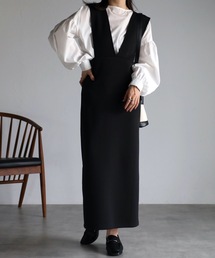 ap retro | ワイドサスジャンパースカート(ジャンパースカート)