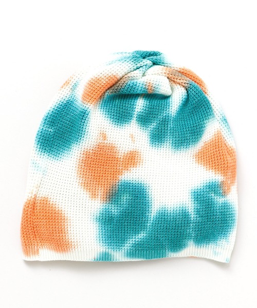 チャイハネ(チャイハネ)の「【チャイハネ】ワカチタイダイニットキャップ(ニットキャップ/ビーニー・メンズ・ベージュ/ブラック/ブルー・FREE)」の1枚目の写真