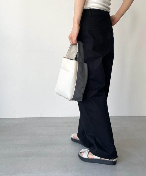 CANAL JEAN（キャナルジーン）の「RED CHOP WORKS(レッドチョップワークス) ワイドハンドトートBAG Small（トートバッグ・レディース・カーキ/ネイビー・ONE SIZE）」の6枚目の写真